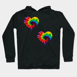 Tie Die Hearts Hoodie